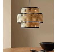 HJYCLFAZU Modern creative chandelier Bamboo Pendant Light Hollow Retro Decoration Ceiling Hanging Rattan Weaving Lamps Creative Design Hand Woven Lampshade for Bedroomstudybalcony(60c