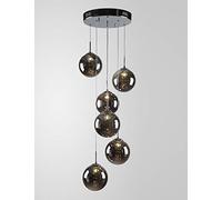 HJYCLFAZU Modern creative chandelier Multi Lights Nordic Bedroom Glass Ball for Living Room Modern Minimalist Staircase Creative Personality Restaurant Lamp 3 4 6