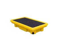 HJYCLFAZU Oil Tank Spill Tray,Modular Platforms,Spill Containment Tray With Grating,Stackable Platform For Industrial Parks Warehouses Factory,17 Styles,Yellow,66 * 36 12cm