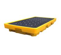 HJYCLFAZU Oil Tank Spill Tray,Spill Platform, Stackable Anti-slip Containment Modular Outdoor Warehouses Factory Garage Storage Drums Pallets, Polyethylene Leakproof Tray (