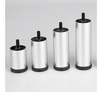 HJYCLFAZU Table Leg Furniture Legs Height Adjustable, Diy Metal Legs, Sofa Bed Desk Cabinet Chair Replacement Support Feet,6cm 10cm 12cm 15cm 20cm 25cm 30cm,Silver-30cm/11.8in