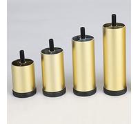 HJYCLFAZU Table Leg Furniture Legs Height Adjustable, Diy Metal Legs, Sofa Bed Desk Cabinet Chair Replacement Support Feet,6cm 10cm 12cm 15cm 20cm 25cm 30cm,Gold-30cm/11.8in