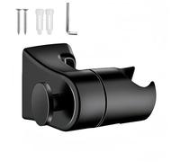 HJYDGJ 360° Shower Head Holder - Heavy Duty, Adjustable, Wall Mount, Black
