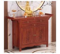 HJYDMQS Buddhist Altar Chinese Cabinet, Meditation Table Altar with Storage, Multi Levels Personal Shrine, Wood Alter Cabinet witch Wiccan Buddhist(Size:Light Walnut(128 * 48.8 * 108cm))