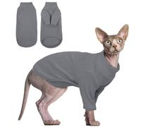 Hjyokuso Cat Clothes, Sphynx Cat Clothing, Cat Jumper XS, Cat Jumpers For Cats Only, Kitten Clothes, Kitten Jumper, Breathable Cat Pyjamas, Warm Cat Coat, Cat Sweater, Cat Vest For Sphynx,Cornish Rex