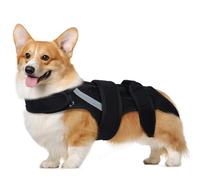 Hjyokuso Dog Back Brace 2XL, Adjustable Spine Support Vest for IVDD, Slipped Disc, Herniated Disc, Arthritis, Post Surgery Recovery, Back Pain Relief for Dachshund,Corgi