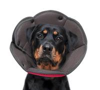 Hjyokuso Dog Cone Collar L, Soft Cones for Large Medium Small Dogs,Adjustable Dog Cone Alternative to Stop Licking, Comfy Elizabethan Collar for After Surgery Wound Healing & Hot Spots RoseRed