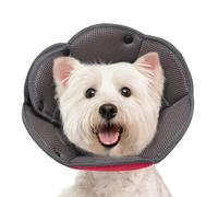 Hjyokuso Dog Cone Collar S, Soft Cones for Large Medium Small Dogs,Adjustable Dog Cone Alternative to Stop Licking, Comfy Elizabethan Collar for After Surgery Wound Healing & Hot Spots RoseRed