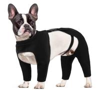 Hjyokuso Dog Leg Wound Protector for Medium Dogs Black L,Dog Recovery Sleeve for Front & Hind Leg,Dog Medical Suit,Dog Joint Protector, Prevent Pets from Licking Wounds