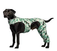 Hjyokuso Dog Surgery Suit, Leg Recovery Suit, Lick Sleeve for Rear Leg, Elbow Protector, Pet Sleeve for Post-Op Care, Army Green Camouflage, L