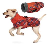 Hjyokuso Dog Winter Jacket, Waterproof & Warm Coats with Harness Hole for Small to Large Dogs - Suitable for Chihuahua, French Bulldog, Dachshund