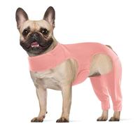 Hjyokuso Recovery Suit for Dogs, Surgery Leg Protection, Lick Sleeve for Rear Leg, Elbow Protector, Prevents Licking and Biting, Avoids Wound Infection Pink XS