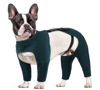 Hjyokuso Removable Dog Recovery Suit, Post Surgery Suit for Dogs, Adjustable Spay Suit for Female Dogs, Anti-Lick Medical Bodysuit, Breathable Pet Surgical Onesie, Green L