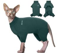 Hjyokuso Sphynx Cat Clothes, Breathable Soft Cat Jumpers For Cats Only, Cat Coat with Four Legs, Warm Cat Sweaters, Cat T-Shirt, Cat Pajamas Jumpsuit Vest for Sphynx, Cornish Rex, Devon Rex,Peterbald
