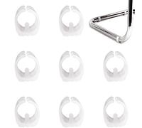HJYZY 25mm Chair Foot Cap Furniture Feet Rectangle Shaped Non-Slip White(Fit Furniture Leg Dia 24-26mm)10 pcs