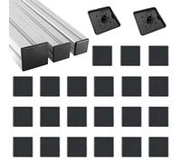 HJYZY 30x30mm Plastic ABS Accessories End Cap Black for 3030 Aluminum Extrusion with Profile 35 pcs
