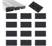 HJYZY 30x60mm Plastic ABS Accessories End Cap Black T-Slot Aluminum Profile Accessories 35 pcs