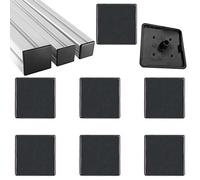 HJYZY 4040 series European Standard Standard Plastic Square Aluminum Extrusion End Cap Black 40x40mm 35pcs