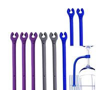 HJYZY 8 pcs Silicone Wine Glass Rack Silicone Dishwasher Attachment Dishwasher Wine Glass Protector Tether (Multicolor)