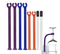 HJYZY Multi-Size Dishwasher Wine Glass Holder (8 pcs), Silicone 17cm/21.5cm Accessories, Fiber Holder for Stem Wine Glass Protection