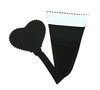 HJYZY Women's Self Adhesive No Panty Line Heart Shaped Strapless C-String Thong Invisible Love Shaped No Panty Line Lace Panties (UK, Alpha, One Size, Regular, Regular, 1, Black - Peach Heart)