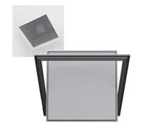 HJZALMI Embedded Acces-s Panel, Aluminum Alloy Inspection And Maintenance Hatch, Central Air Conditioning Ceiling Square Cover For Plumbing, Heating, Electricity(Diameter 30cm)