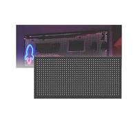 HJZALMI Pegboard Combination Kit, Perforated Hardboard Wall Organizer Panels, Modular Hanging for Gaming Setup with Hooks for Home, Craft Room, Garage Tool Storage(50x120cm(19.7x47.2in))