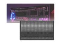 HJZALMI Pegboard Combination Kit, Perforated Hardboard Wall Organizer Panels, Modular Hanging for Gaming Setup with Hooks for Home, Craft Room, Garage Tool Storage(50x100cm(19.7x39.4in))