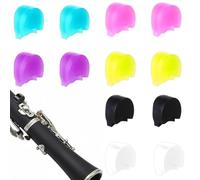 HJZHII 12 Pcs Clarinet Thumb Rest Cushion, Soft Silicone Clarinet Oboe Thumb Rest Cushion Thumb Protector for Most Clarinets