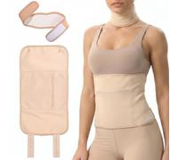 HJZHII 2 Pcs Castor Oil Pack Kit, Abdominal and Neck Castor Oil Pack Set | Reusable Castor Oil Wrap with Adjustable Elastic Straps for Stomach Liver Detox Belly & Entire Body (Castor Oil Not Included)