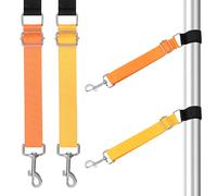 HJZHII 2 PCS Pet Dog Grooming Arm Accessories, Stable Pets Grooming Loops Extender Adjustable Extension Strap Groomers Helper Restraint Leashes for Dog Bathing Trimming(Yellow,Orange)