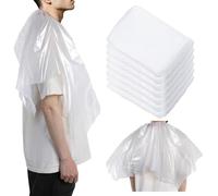 HJZHII 20 Pcs Disposable Hair Color Capes, Waterproof 39.3x39.3in Hair Dye Perming Styling Bibs Disposable Barber Cape for Home and Salon Use