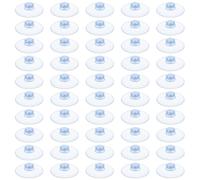 HJZHII 20mm Suction Cups, 50 Pcs Clear Rubber Suckers for Glass Table Mini Suction Cups Without Hooks Strong Adhesive Clear Sucker Pads for Window Car Glass Bathroom Wall Door Decoration Hanging