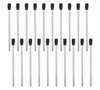 HJZHII 20PCS 2.75in Ballpoint Pen Refills, 1mm Medium Tip Black Ink Refill Replaceable Medium Point Metal Refill Replaceable Pens Refills Metal D1 Refills(Black)