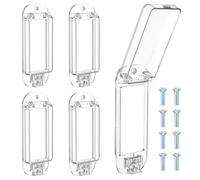 HJZHII 4 Pack Light Switch Guard Cover Guard, Baby Child Clear Proof Wall Switch Cove Guard for Rocker Light Switch Protects Your Lights or Circuits from Being Accidentally Turned on or off