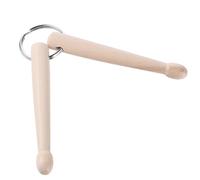 HJZHII Mini Drum Sticks Keychain, Wooden Drum Keys for Tuning Drums Mini Drumstick Gear Decoration Percussion Key Ring for Men Women Drummer and Band Gear