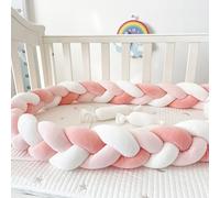 HJZPWB All Round Braided Protector for Room Bed Guard Rail Surrounds Cushions Anti-Collision Head Knot Decorative Pillow for Child Bedroom Sofa Bed Floor, Ideal for Gift And Decorating,A04,150cm