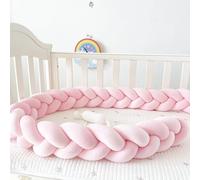 HJZPWB Braided Pillows Knotted Soft Anti-Fall All-Round Protection Pillow Decor Braided Mat Cuddle Cushion Knot Bed Guard Rail Knot Nursing Cushion for Home Bedroom,A10,150cm