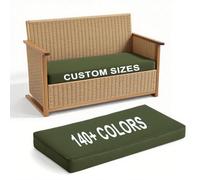HJZPWB Custom Bench Cushion Non-Slip Washable Garden Patio Cushions For Outdoor Furniture 50D High Resilience Foam Bench Seat Pad For Corner Bench/Sofa/Patio/Garden,8cm