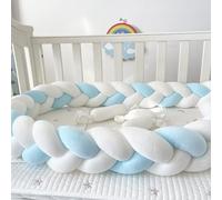 HJZPWB Soft Anti-Fall Bed Guard Rail Surrounds Cushions Braided Pillows Knotted Knotted Mat Cuddle Cushion All Round Braided Protector for Room Bed,A12,300cm