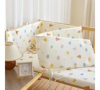 HJZPWB Universal Safety Rail Cover & Padded Side Protectors for Baby Cot & Parent Bed, Airwrap Cot Bumper & Toddler Bed Guard Set, Ideal for Gift And Decorating,B01,100 x 28 cm