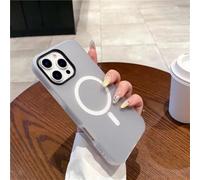 HJZSZX For iPhone 12ProMax Luxury Matte Magnetic Shockproof Phone Case Bumper Protector Cover(For iPhone 12ProMax/black)