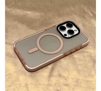 HJZSZX for iphone12ProMax Bumper Frosted Phone Case Wireless Charging Matte Hard Pc Shockproof Cover(for iphone12ProMax/Pink)