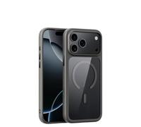 HJZSZX For iPhone17 Pro Max Active Touch Camera Button Clear Case Transparent Wireless Charging Shockproof Cover(For iPhone17 Pro Max/GRAY)