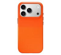 HJZSZX For iPhone17 Pro Max Active Touch Camera Button Magnetic Phone Case Frosted Wireless Charge Matte Anti-fall Pc Back Cover(For iPhone17 Pro Max/Orange)