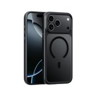 HJZSZX For iPhone17 Pro Max Active Touch Camera Button Matte Shockproof Case Frosted Wireless Charging Hard Cover(For iPhone17 Pro Max/black)