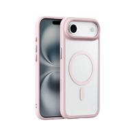 HJZSZX For iPhone17 Pro Max Active Touch Camera Button Matte Shockproof Case Frosted Wireless Charging Hard Cover(For iPhone17 Pro Max/Pink)
