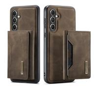 HJZSZX For Samsung S24 FE Magnetic Leather Wallet Phone Case(For Samsung S24 FE/Coffee)