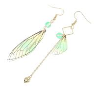 HJZZQH 1 Pair Wings Resin Novelty Wing Dangle Bride Animal Bird Drop Charms for Women Girls Womens Tassel Earrings