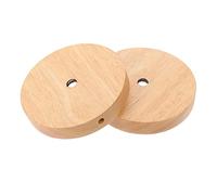 HJZZQH 2pcs Table Lamp Base Accessories Table Lamp Holder Night Light Bases Air Fittings LED Light Lamp Base Bedside Lamp Base LED Lights Display Base Small Night Lamp Base Brown Wooden
